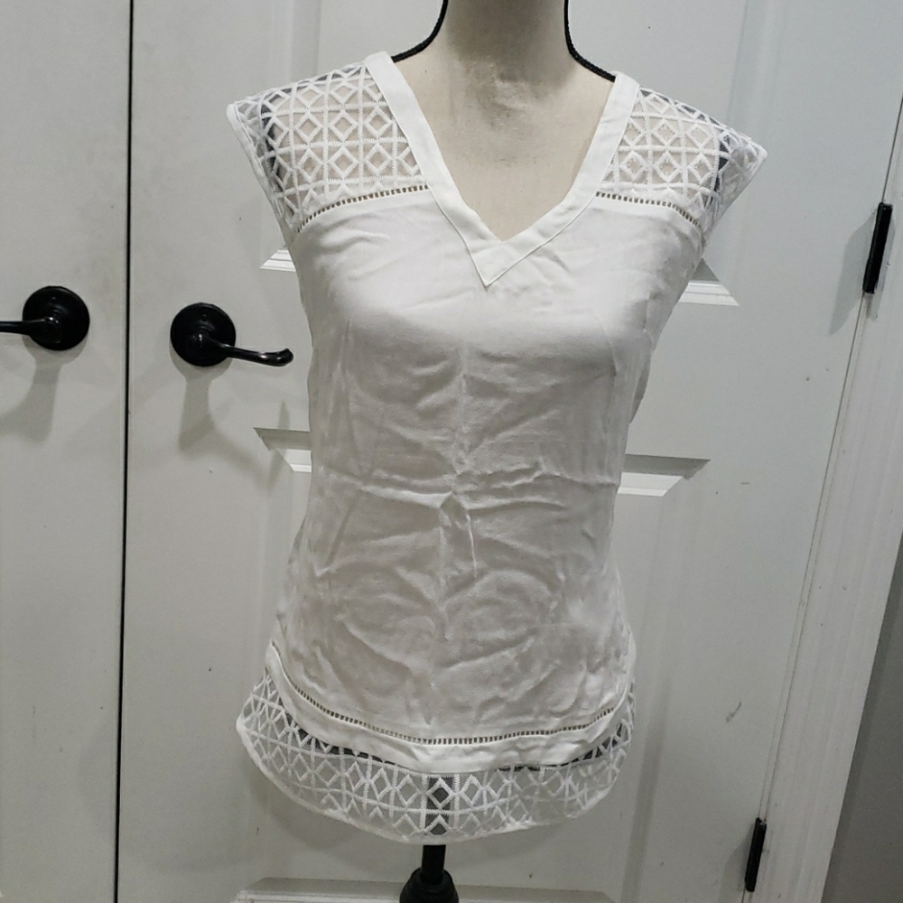 Stitch fix lace detail blouse